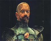 Jacek Malczewski Self-portrait in an armour. Germany oil painting artist